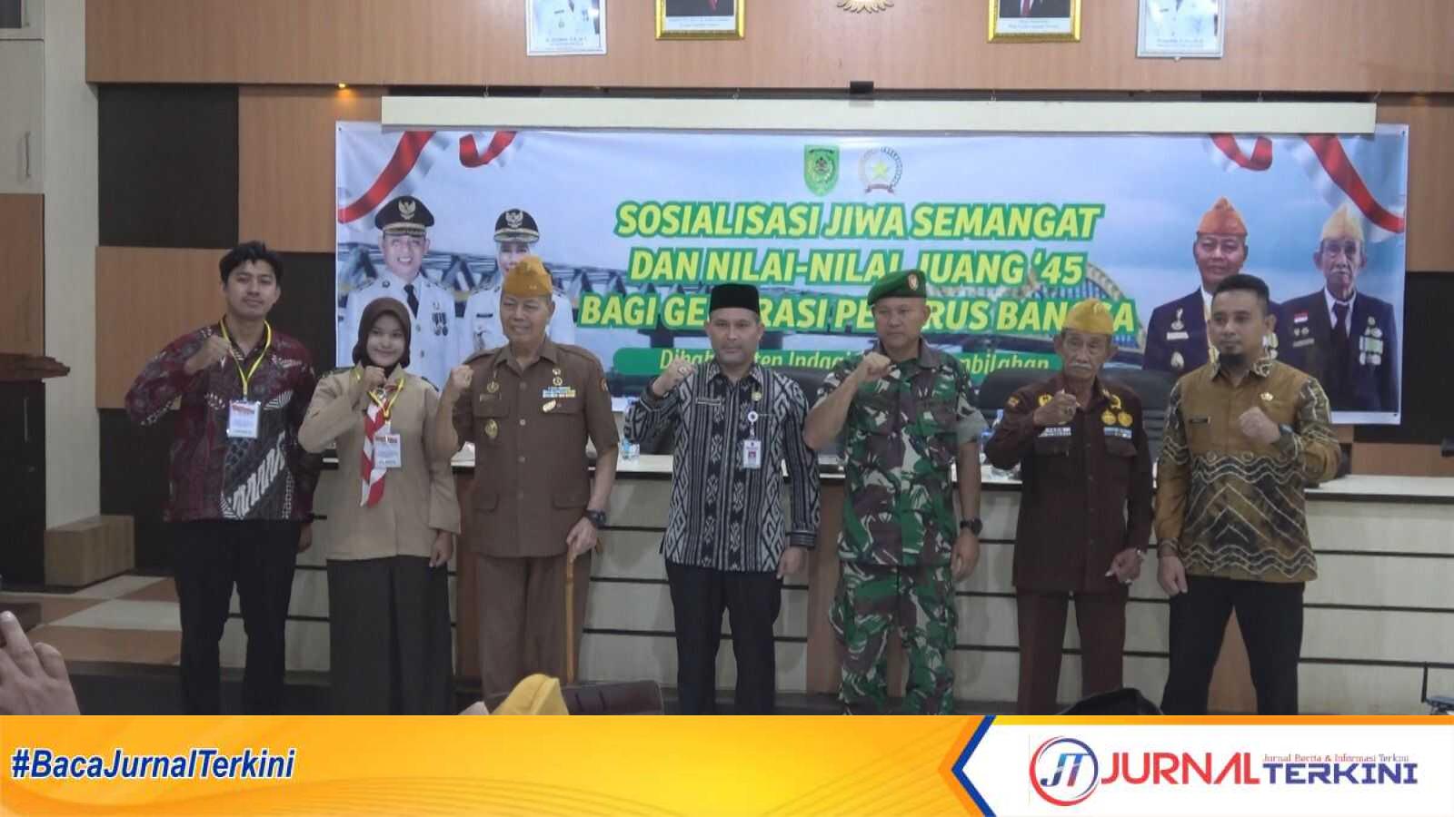 Ket Foto: mewakili Bupati Staf ahli Bupati Muammar Qhadaffi, menghadiri acara sosialisasi jiwa serta nilai juang 45, (18/9/2025)
