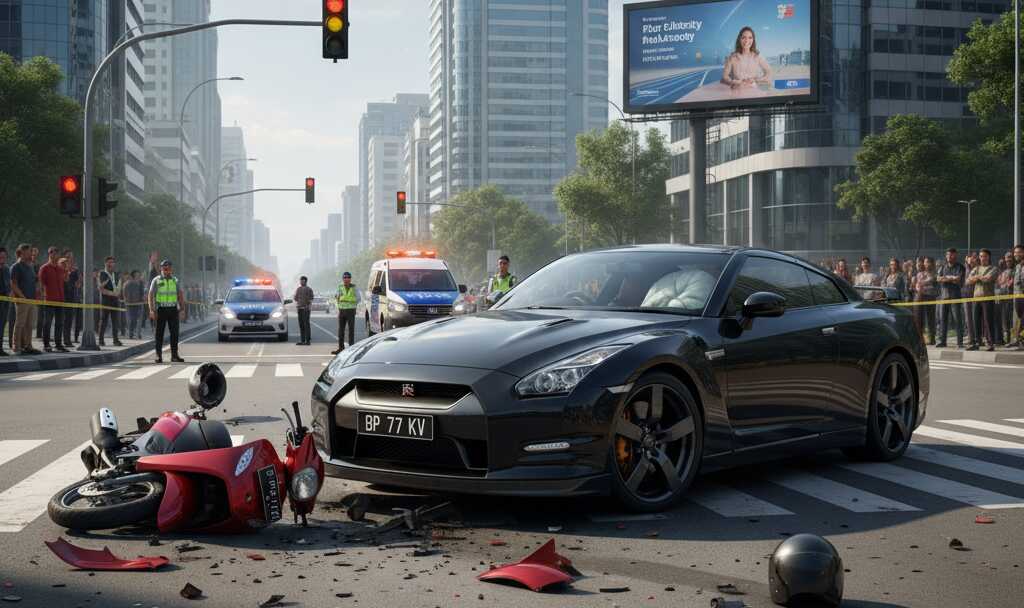 ilustrasi kecelakaan Ilustrasi kecelakaan lalu lintas.