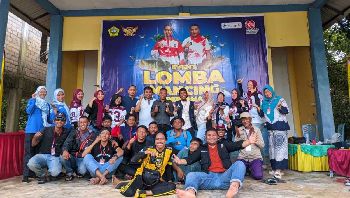 Dukung pengembangan wisata bahari dan pelestarian ekosistem laut, PT Timah Tbk memberikan dukungan penuh pada lomba mancing yang diadakan oleh Karang Taruna Desa Pongkar, Kecamatan Tebing, Kabupaten Karimun, Kepulauan Riau (Timah)