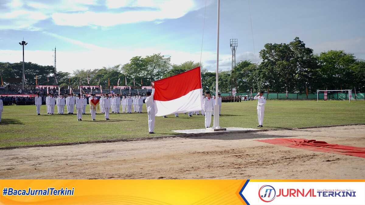 Upacara Peringatan HUT RI ke-80 di Kabupaten Solok. (Foto DiskominfokabSolok).