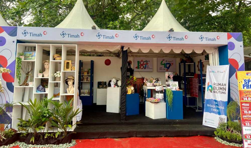 umkm tangguh pt timah Stan PT Timah pada bazar UMKM (Timah)