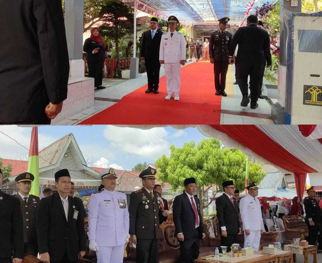 Upacara pemberian remisi dipimpin langsung oleh Bupati Karimun Ing. H. Iskandarsyah di Rutan Kelas IIB Tanjung Balai Karimun.