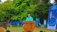 Kepala SMAN 1 Padang Panjang, Budi Hermawan, S.Pd, M.Si. saat membuka Kegiatan Birru Cup SMAN 1 Padang Panjang. (Dok ist).