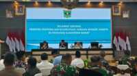 Gubernur Sumbar dalam kegiatan pertemuan koordinasi satgas percepatan penyelenggaraan MBG se-Sumbar. (Foto Adpim Sumbar).