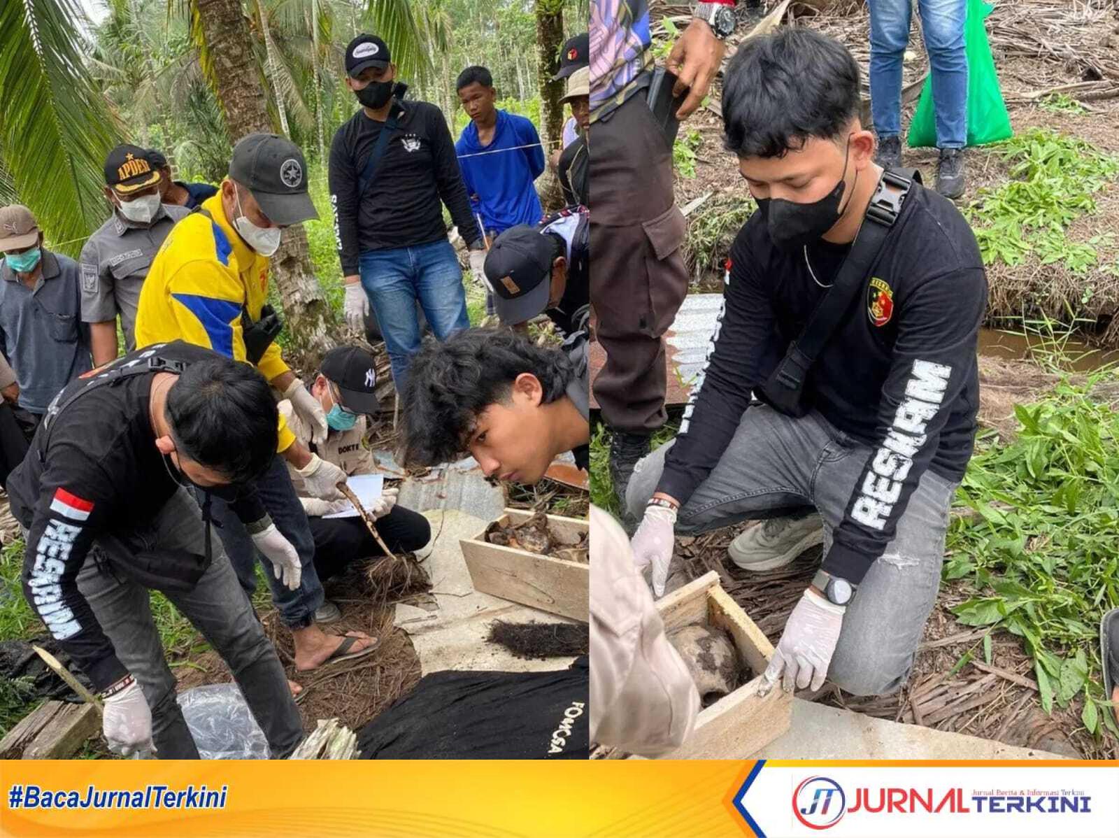 IMG-20251002-WA0154 Ket Foto: Pihak Kepolisian mendatangi lokasi penemuan dan memasang garis polisi untuk melakukan olah tempat kejadian perkara (TKP).