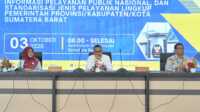 IMG-20251003-WA0151 Kegiatan Pendampingan Standar Pelayanan, Sistem Informasi Pelayanan Publik Nasional dan Standardisasi Jenis Pelayanan Lingkup Pemerintah Provinsi/Kabupaten/Kota Se Sumatera Barat. (Foto Adpim Sumbar).