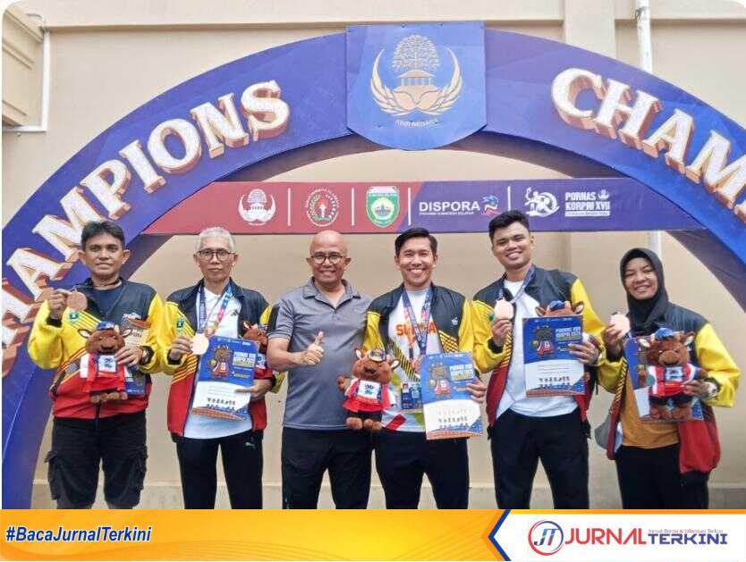 IMG-20251014-WA0093 Sumbar raih tiga mendali pada PORNAS KORPRI 2025 di Palembang. (Foto istimewa).