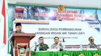 Wakil Wali Kota Padang Maigus Nasir mensosilisasikan Jaringan Irigasi Air Tanah sebuah infrastruktur vital. (Foto Dok ist).