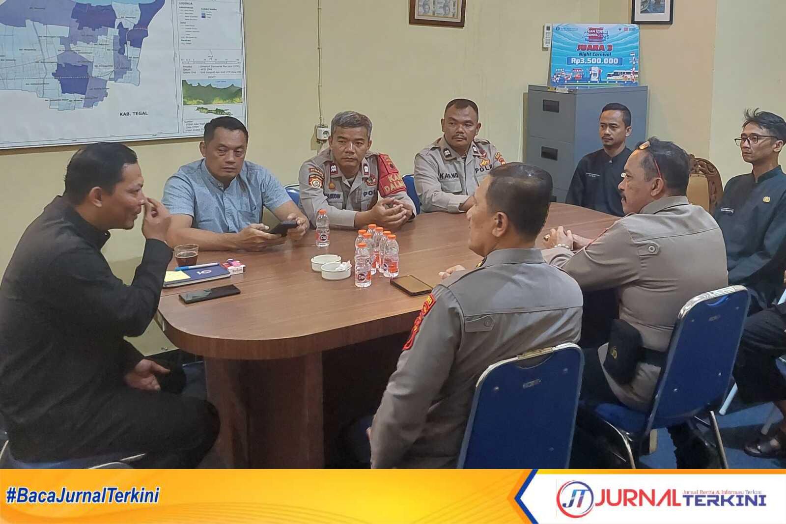 Polres Tegal Kota, gelar rapat koordinasi kesiapsiagaan bencana, di kantor BPBD
