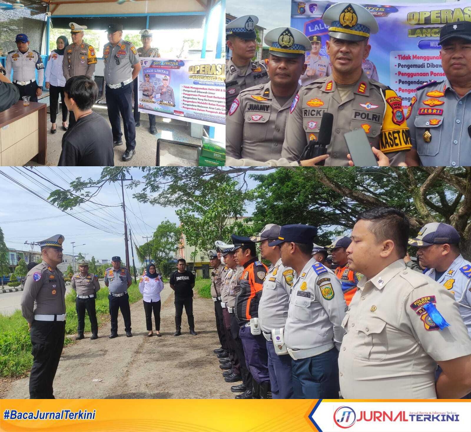 IMG-20251127-WA0015 Ket Foto: Satlantas Polres Inhil bersama Dishub Inhil Giat Operasi Zebra Lancang kuning 2025 melaksanakan tes urine kepada pengemudi mobil angkutan umum dan Mobil angkutan barang di Parit 8 Tembilahan Hulu, kamis (27/11/2025