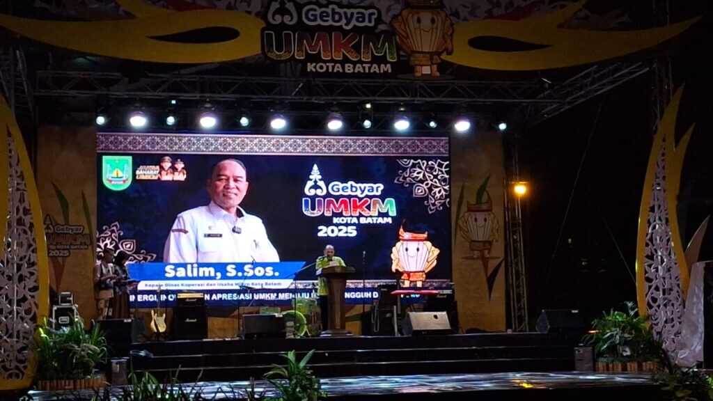 gebyar umkm kota Batam Malam puncak Gebyar UMKM Kota Batam 2025 mencapai puncaknya pada Sabtu (8/11/2025) malam. (Diskominfo Batam)