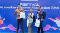 Tim Kominfo Padang saat menghadapi Puncak Festival KIMFest 2025 di Tangerang. (Foto Kominfo Padang).