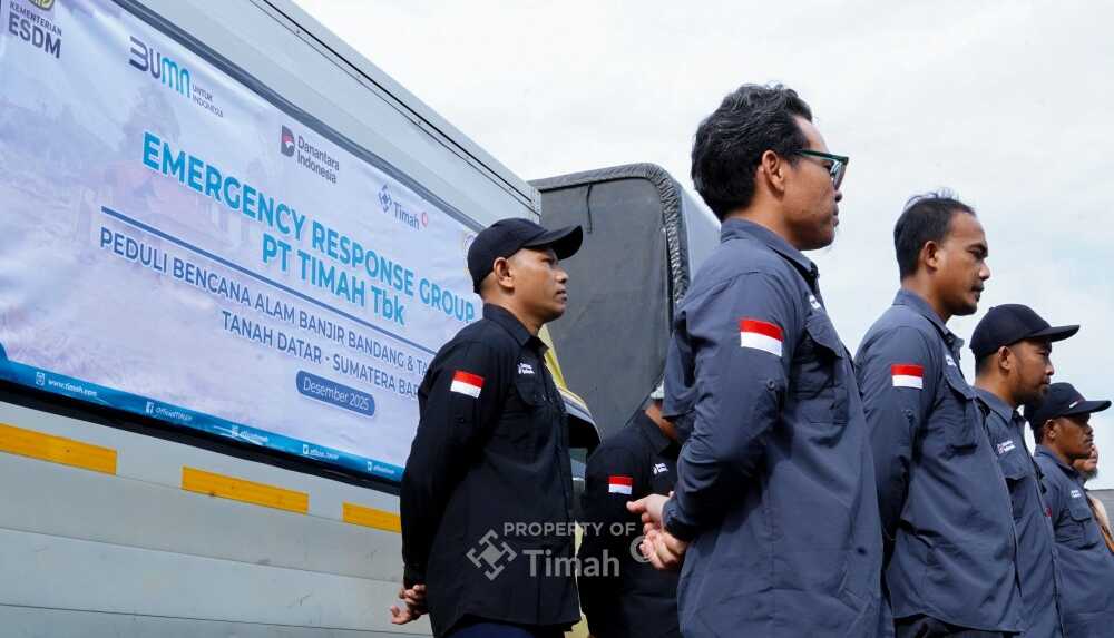 Tim Emergency Response Group (ERG) PT Timah Tbk telah menyelesaikan seluruh rangkaian misi kemanusiaan dalam merespons bencana banjir dan longsor yang melanda Sumatera Barat, Sumatera Utara, dan Aceh. (Timah)