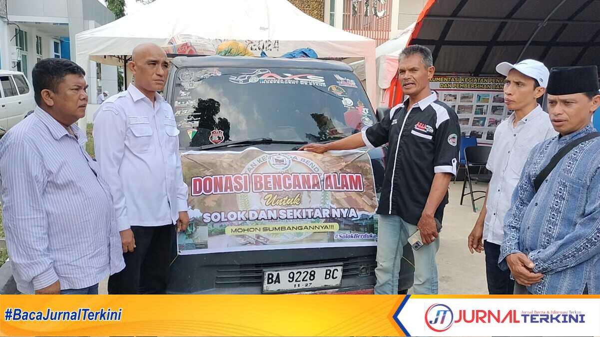 Bantuan terus mengalir untuk korban terdampak bencana banjir dan longsor di Kab Solok. (Foto Kominfo Kab Solok).