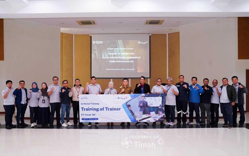 PT Timah Tbk menggelar pelatihan terpadu bagi karyawan di Pemali Learning Center pada Selasa (27/1/2026). (Timah)
