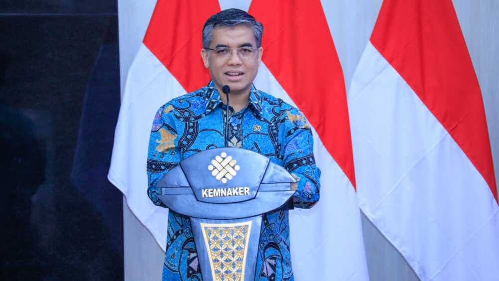 Menaker Perkuat Pencegahan Gratifikasi dan Korupsi di Kemnaker 1 Menaker Yassierli dalam kegiatan Penguatan Integritas dan Komitmen Pencegahan Gratifikasi dan Korupsi yang digelar di Jakarta, Kamis (5/2/2026). (Humas Kemnaker)
