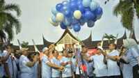 kick-off penyiaran Piala Dunia FIFA World Cup 2026 yang diselenggarakan TVRI Sumbar. (Foto Adpim Sumbar).