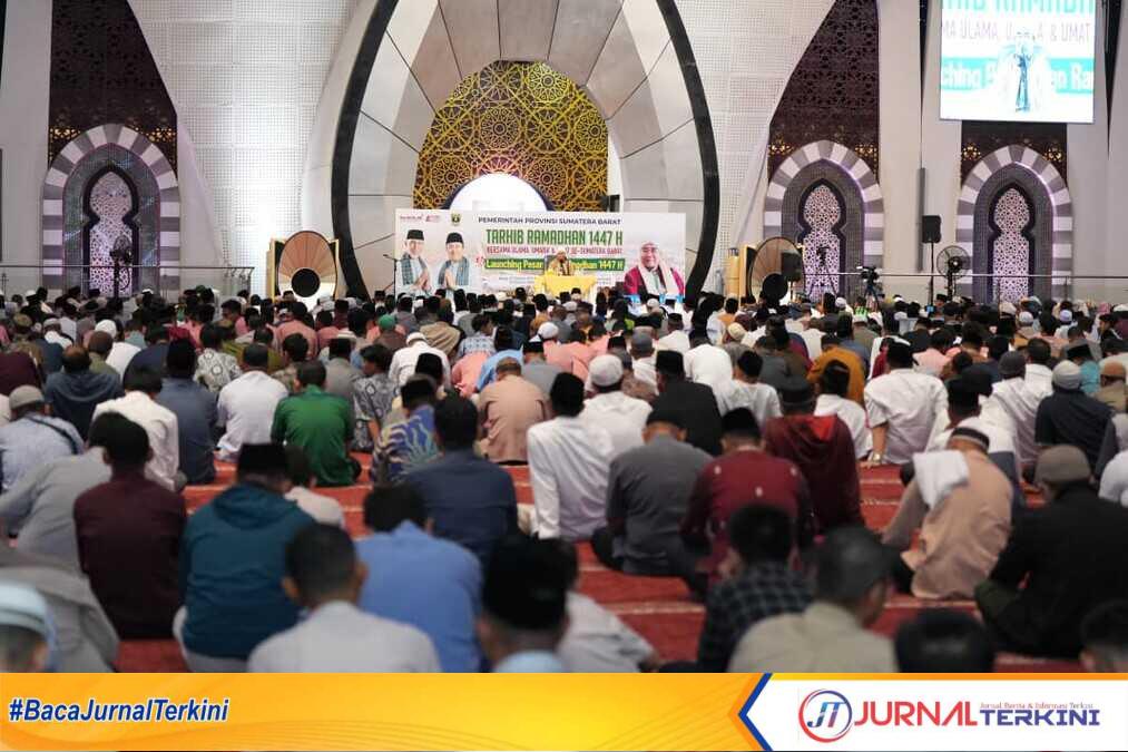 Kegiatan Tarhib Ramadhan sekaligus meluncurkan program Pesantren Ramadhan 1447 H. (Foto Adpim Sumbar).