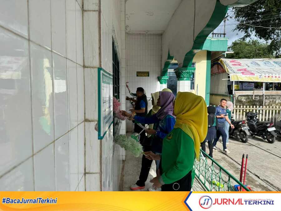 Sambut Ramadhan 1447 H, Rutan Batusangkar Gelar Kerja Bakti di Masjid. (Foto istimewa).