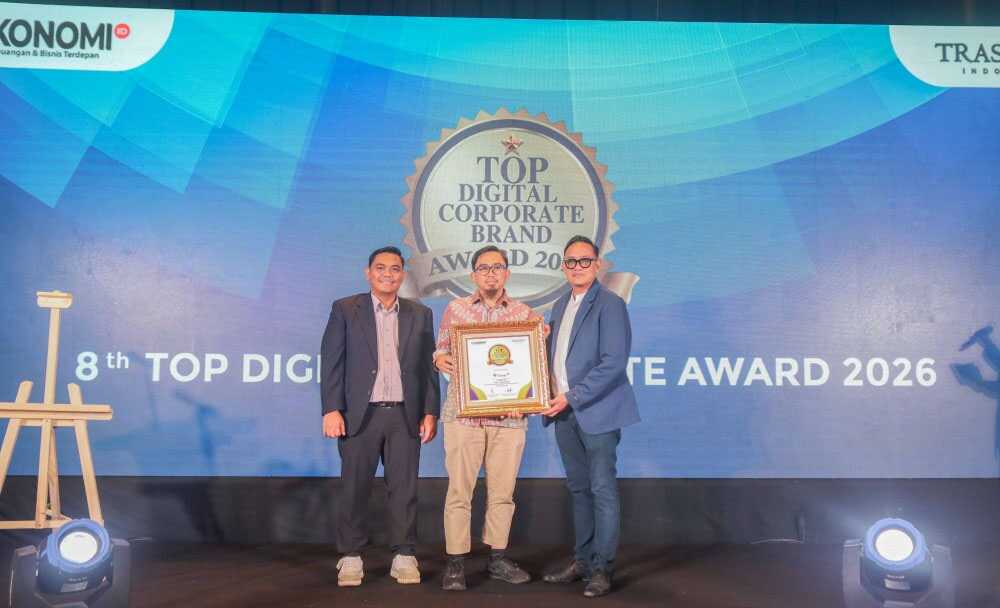 PT Timah Tbk meraih penghargaan TOP Digital Corporate Brand Award 2026.