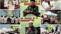 Warga Binaan Rutan Batusangkar saat sholat tarawih. (Foto Istimewa).
