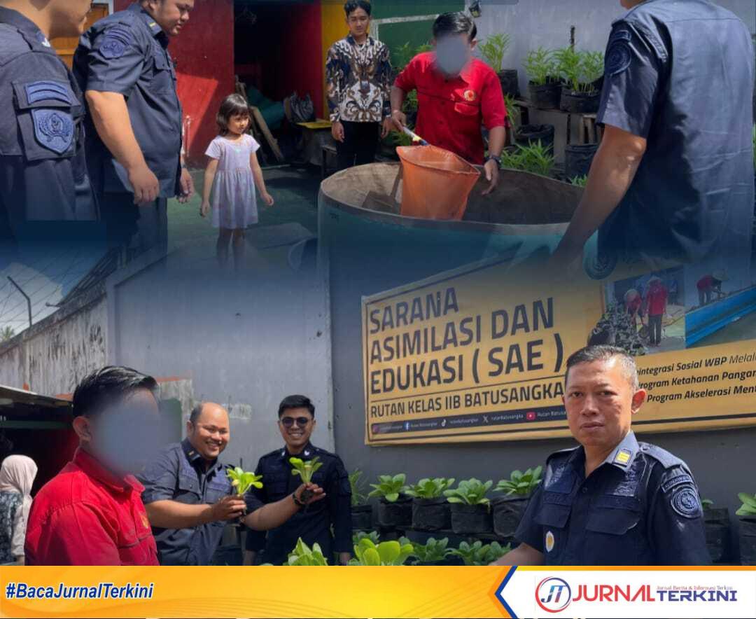 Rutan Batusangkar Panen Hasil Program Ketahanan Pangan. (Foto Istimewa).