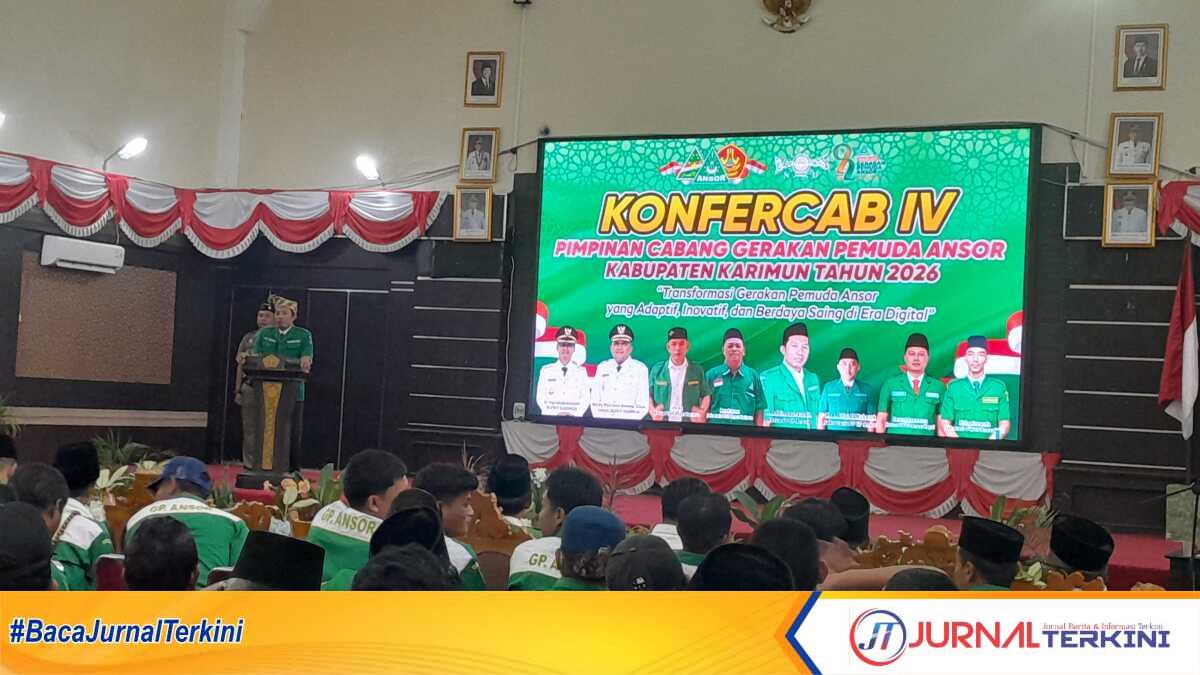 Ketua Umum Pimpinan Pusat GP Ansor Addin Jauharudin menghadiri Konfercab IV PC GP Ansor Karimun
