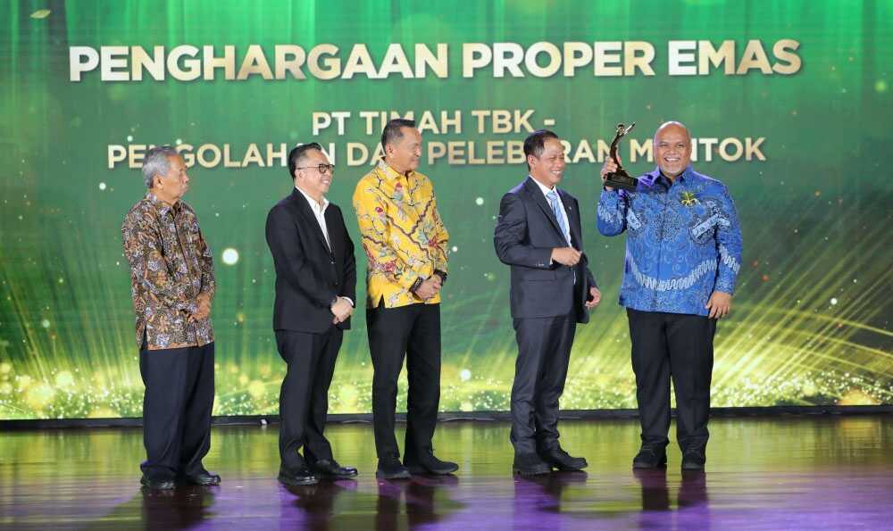 penghargaan proper emas pt timah PT Timah Tbk menyabet penghargaan PROPER Emas dan Hijau periode 2024–2025