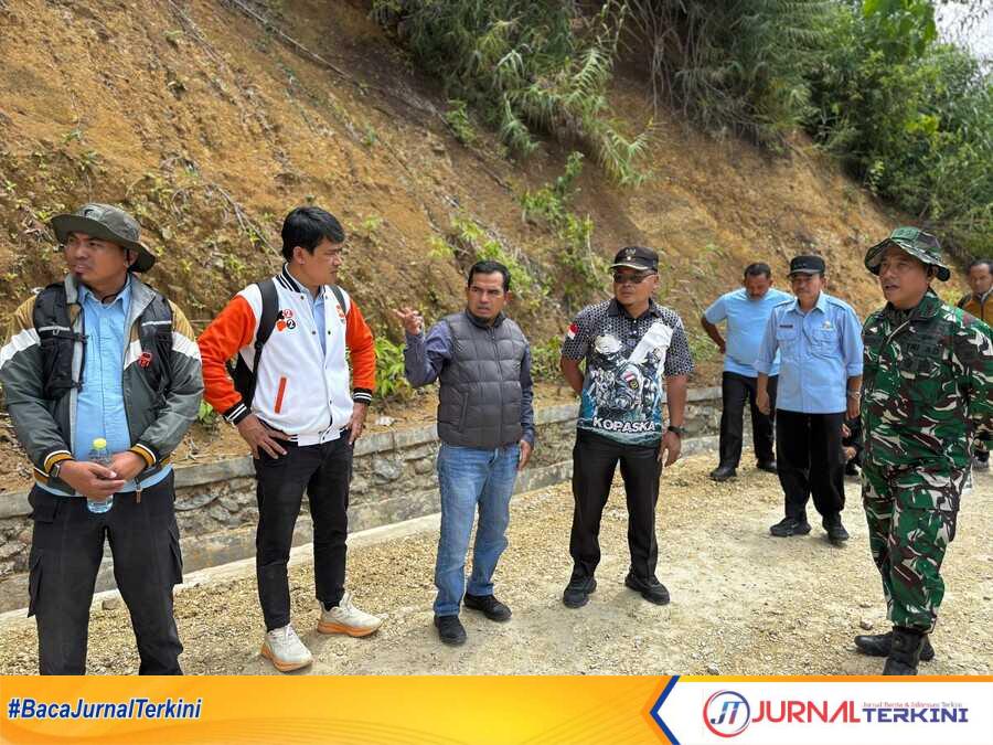 Wabup Solok Tinjau Jalan Terban di Nagari Sariak Alahan Tigo
