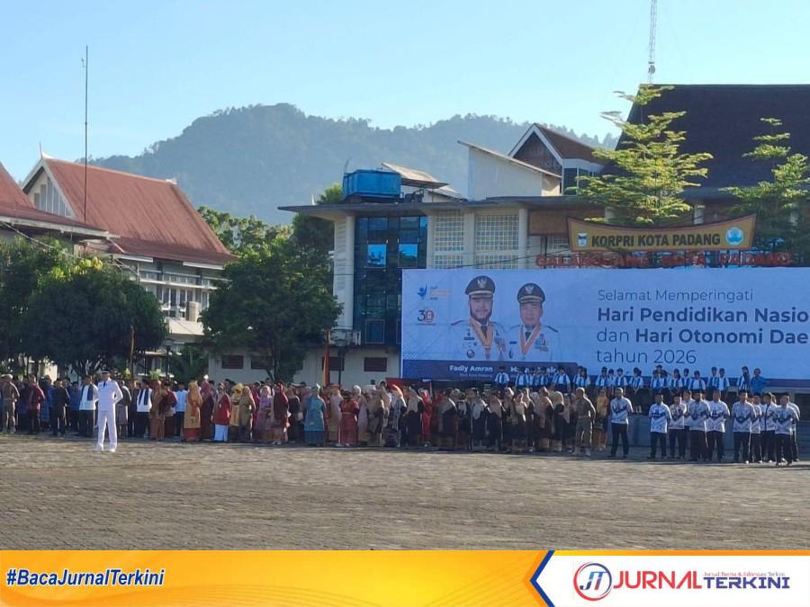 Kegiatan Hardiknas 2026 di Kota Padang. (Foto Prokopim Padang).