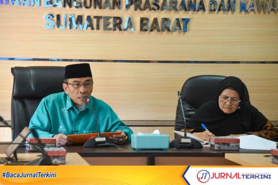 Wawako Padang, Maigus Nasir dan Rombongan saat beraudinsi dengan BPBPK. (Foto Prokopim Padang).