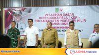 Ket Foto: Staf Ahli Bupati Indragiri Hilir, TM. Syaifullah, mewakili Bupati Inhil Herman. Menghadiri Pelatihan Dasar Korps Sukarela (KSR)