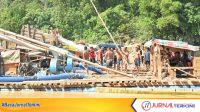 Gubernur Sumbar, Mahyeldi Ansharullah bersama jajarannya turun lansung ke Lokasi PETI di Sijunjung.(Foto Adpim Sumbar).