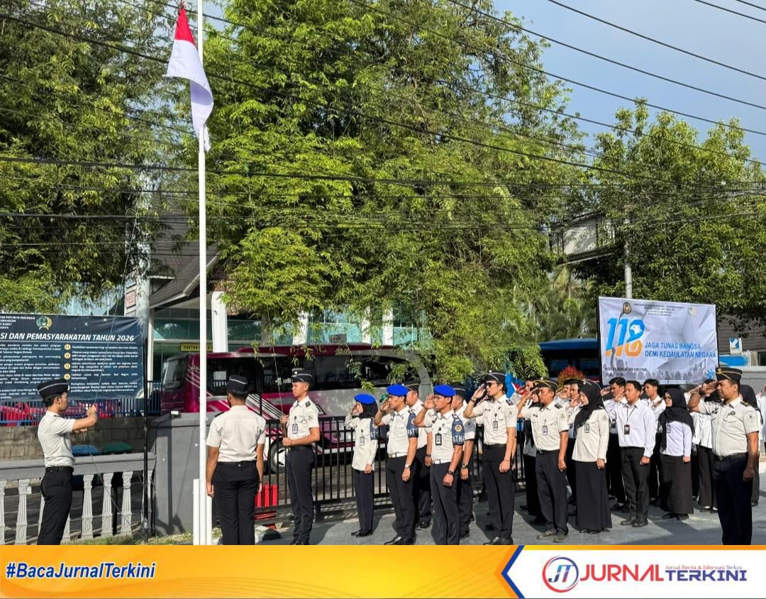 Upacara Hari Kebangkitan Nasional di Rutan Batusangkar. (Foto Dion/Jurnalterkini.id).