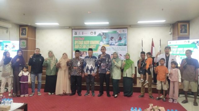 Kegiatan Operasi Bibir Sumbing Gratis ke-9 kalinya di RS Unand. (Foto Dion/Jurnalterkini.id).