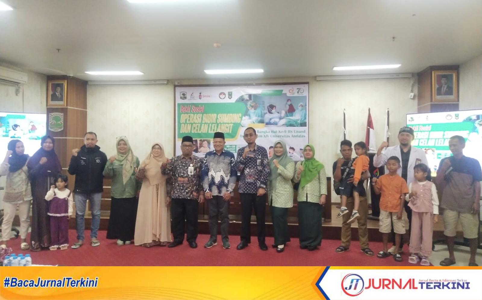 Kegiatan Operasi Bibir Sumbing Gratis ke-9 kalinya di RS Unand. (Foto Dion/Jurnalterkini.id).