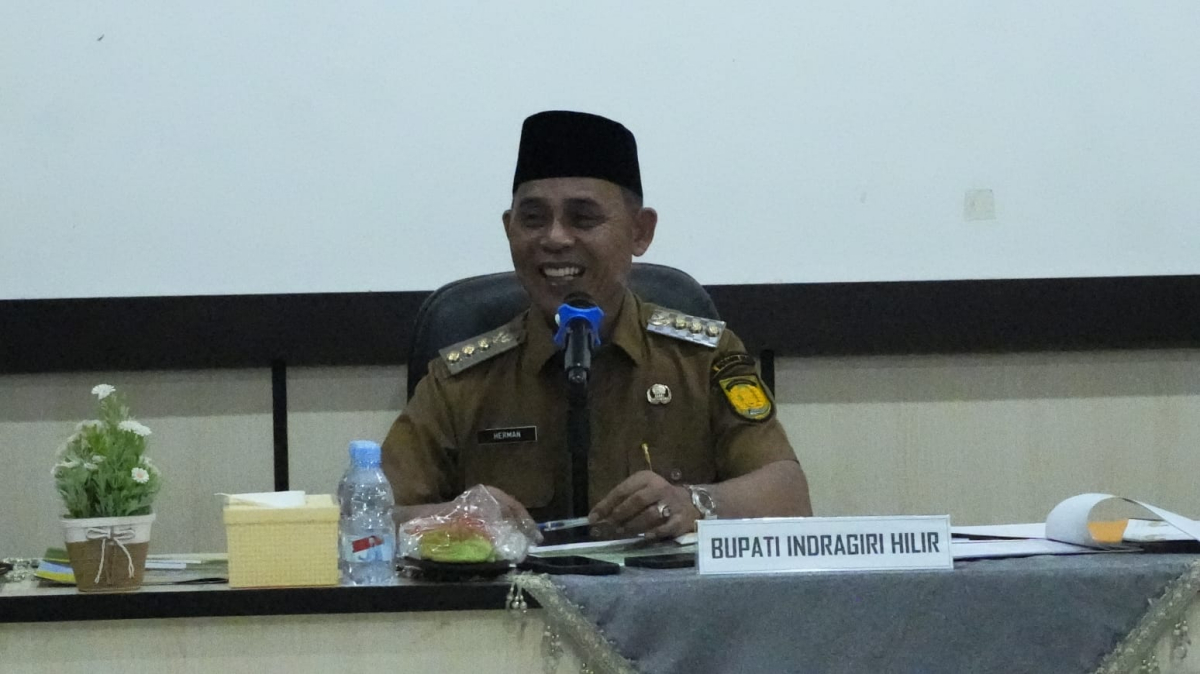 Bupati Inhil memimpin Rapat evaluasi capaian dan kinerja pembangunan
