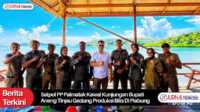 bupati aneng tinjau gedung produksi bilis di piabung Bupati Anambas Aneng tinjau gedung produksi bilis di Piabung