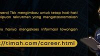 Hoaks Lowongan Kerja PT Timah, Manajemen Minta Masyarakat Waspada Penipuan
