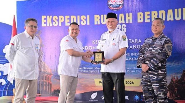 Kegiatan Ekspedisi Rupiah Berdaulat 2026 menuju Kabupaten Kepulauan Mentawai. (Foto: Adpim Sumbar).
