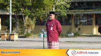 Ket Foto: Sekdes Inhil H Tantawi Jauhari saat memimpin apel pagi gabungan di lingkungan Pemerintah Kabupaten Indragiri Hilir