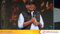 Ket Foto: Ketua DPRD kabupaten Indragiri Hilir Iwan Taruna, ST, MSi Saat memberikan sambutan acara Jambore Daerah I Yamaha RX-King Indonesia (YRKI)