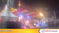 Ket Foto: Milad Inhil ke 61 dimeriahkan parade band Inhil bertempat di halaman gedung eks Multiyears