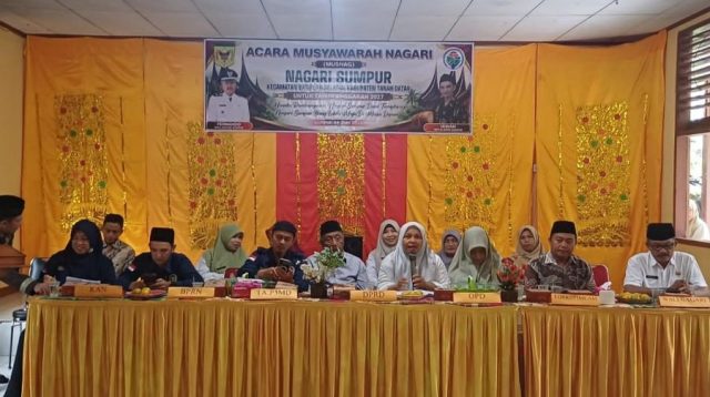Kegiatan Musyawarah Nagari Sumpur. (Foto Istimewa).