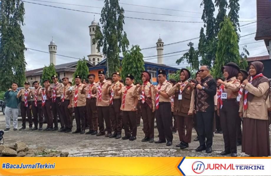 Menuju Jambore Nasional 2026, Kwarcab 0302 Kabupaten Solok Gelar Seleksi Akhir Peserta. (Foto Pemkab Solok).
