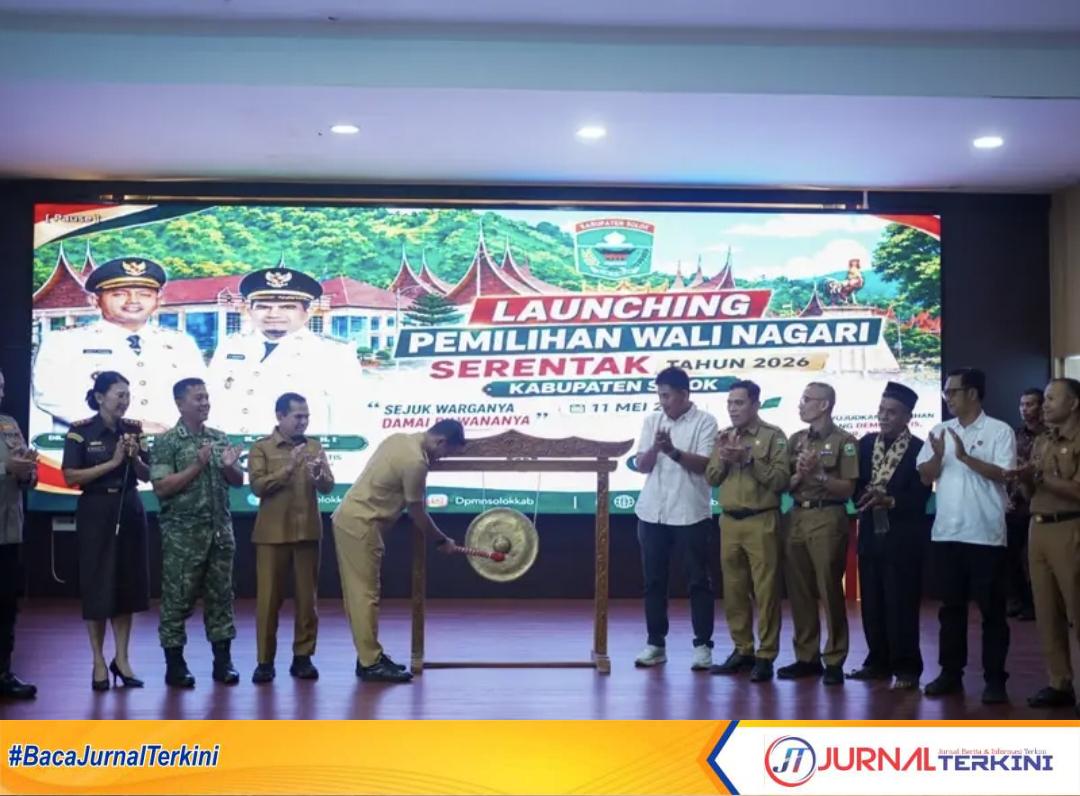 Launching Pemilihan Wali Nagari Serentak Tahun 2026 Kabupaten Solok Resmi Digelar. (Foto Kominfo Kab Solok).
