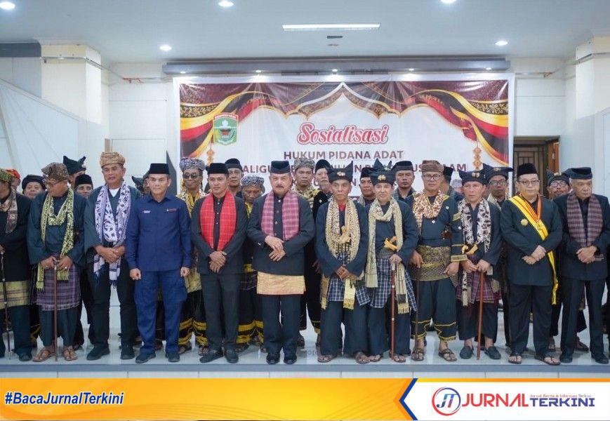 Sosialisasi Pidana Adat dan Pengukuhan Pengurus LKAAM Solok. (Foto Kominfo Kab Solok).