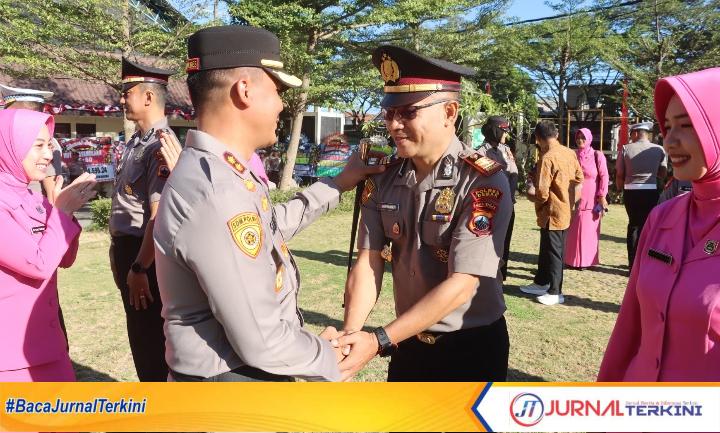 Upacara kenaikan pangkat polres demak