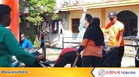 Desa Tarempa Barat menjadi lokasi kegiatan Gotong Royong Jumat Siantan Berseri yang digelar Kecamatan Siantan sambut hut kabupaten.FOTO:PENDI