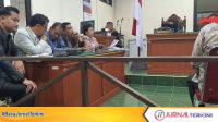 Sidang lanjutan gugatan Muhammad Zen di PTUN Tanjungpinang dengan menghadirkan dua saksi dari penggugat.FOTO:LINDA